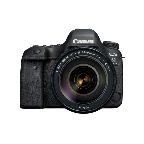  Canon EOS 6D Mark II 26.2 MP CMOS Digital SLR Camera with  3.0-Inch LCD with EF 24-70mm f/4L IS USM Lens and EF 50mm f/1.8 STM Lens -  Wi-Fi Enabled (